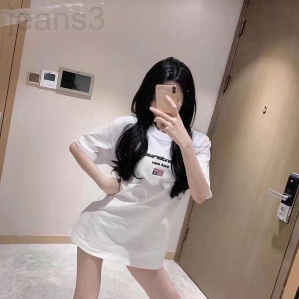 

women's t-shirt designer aw dawangjia 2021 spring and summer new letter printing exposed navel short sleeve thin female eao6, White