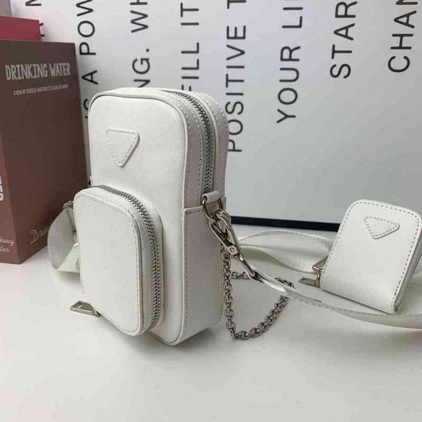 

purse online purses new cross grain cowhide mobile phone double cigarette case neutral sling shoulder small messenger bag
