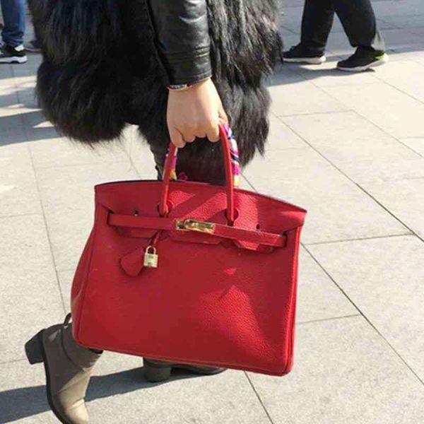 

designer birkins bags classic women's bright 2022 large capacity messenger soft