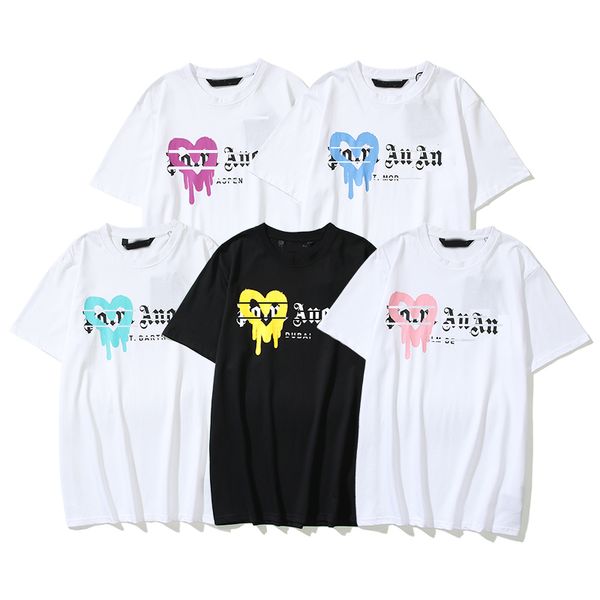 

men angel t shirt mens designer t shirts fleece reflective print crew oversize neck cotton loose anti-pilling breathable sports tshirts a03, White;black