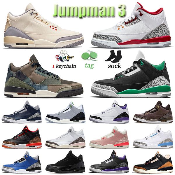 

professional 3 basketball jumpman shoes kumquat black cat 3s dark iris neapolitan black gold men women trainers sports desert elephant size