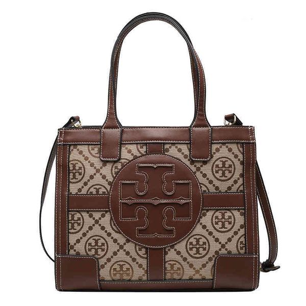 

56% 2022 new fashion handbags canvas with leather color matching shopping song