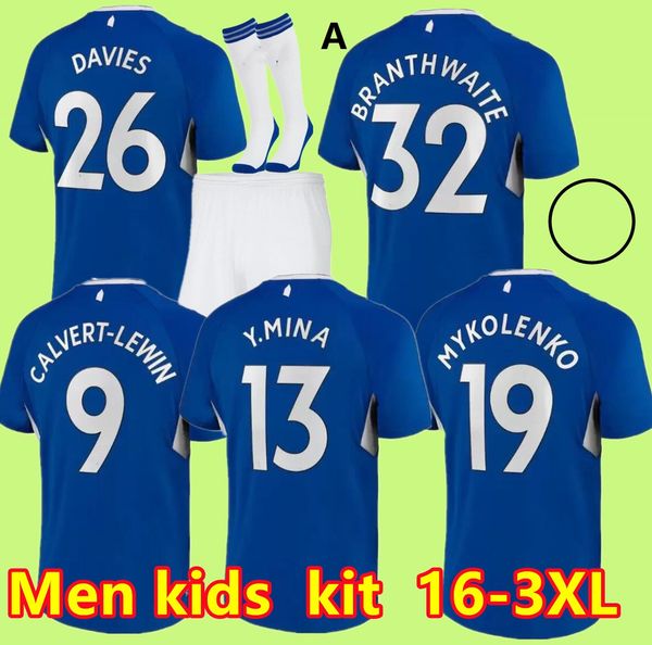 

22 23 everton home soccer jerseys calvert-lewin gray townsend doucoure y.mina holgate mykolenko gordon 2022 2023 away black third football s, Black;yellow