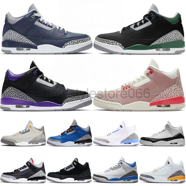 

jumpman 3 mens basketball shoes cardinal red university blue lightning black cat fire red white oreo retro things sports sneakers women