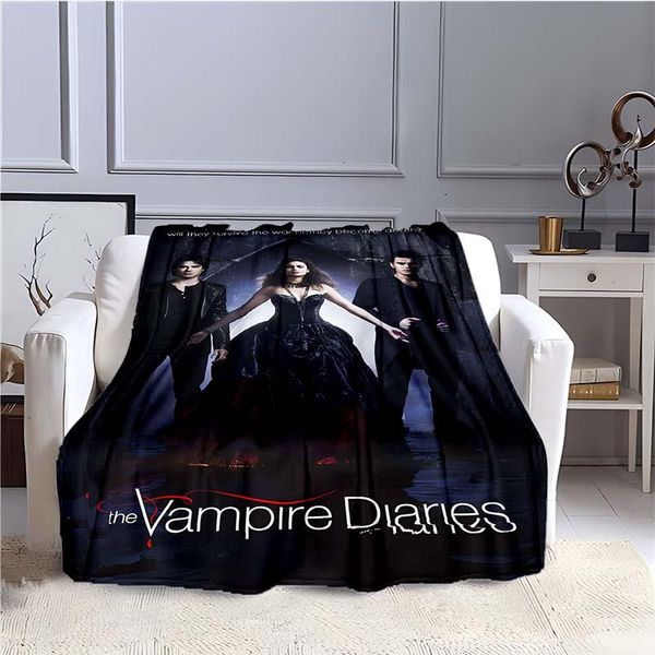 Одеяла напечатанные дневники вампира Дрэмные одеяло одеяло покрывало