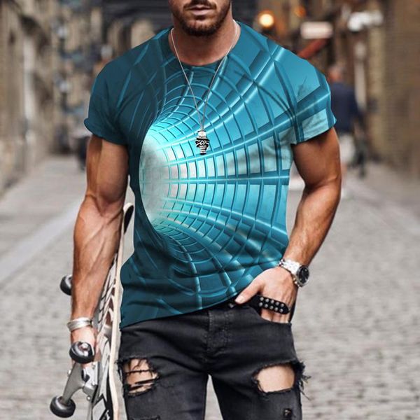 T-shirt da uomo HD Full Print Nero Bianco T-shirt retrò da uomo Moda casual Girocollo Manica corta Fitness Boxe Tuta da basket TopMe