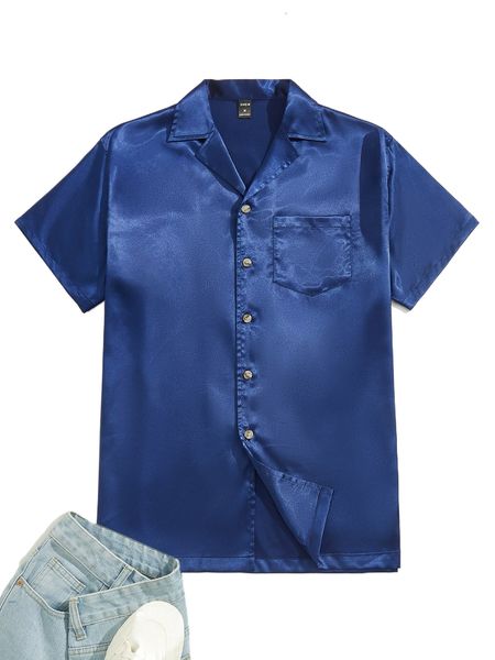 

men patched pocket shirt j2bh#, White;black