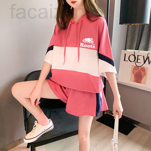 

two piece dress designer [nutria]casual sports shorts set women's loose summer clothes age reduced korean two-piece pants 1dpn2022, White