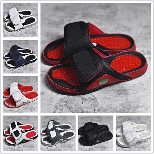 

men's designers 13s hydro slides slippers hydro 13 slides black sandals jumpman 13 women grey blue black white red basketball shoes cas