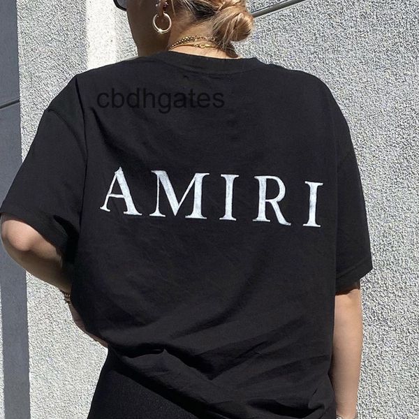 

designer t shirts 2022 amirss meichao bone letter h simple printing round neck short sleeve high street style unisex, White;black