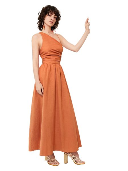 

asymmetrical neck ruched cut out back dress a2gg#, Black;gray