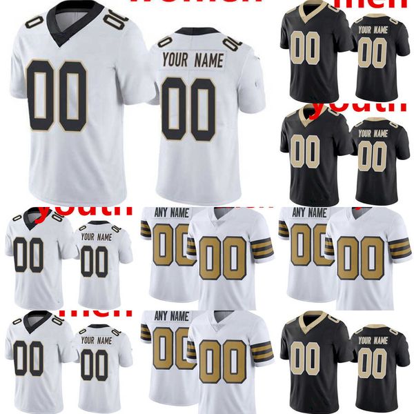 

custom new orleans''s aints''12 chris olave davis 2 jameis winston 70 trevor penning 41 alvin kamara 7 taysom hill 23 ma, Black;red