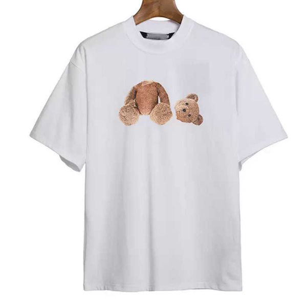 

t shirt designer tshirt palm shirts for men boy girl sweat tee shirts printing bear oversize breathable casual angels t-shirts 100% pure mij, White;black