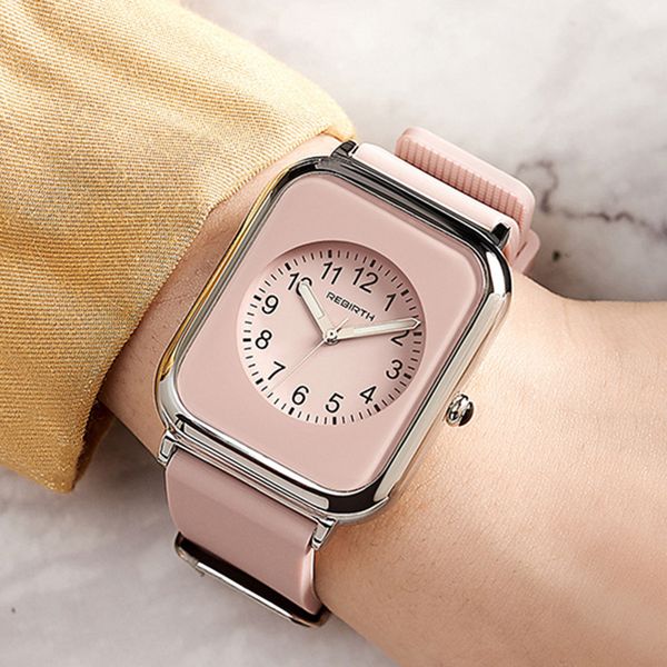 

classic watch womens analog leather strap quartz round watches minimalist wristwatch elegant ladies wristwatches montre de luxe fashion watc, Slivery;brown