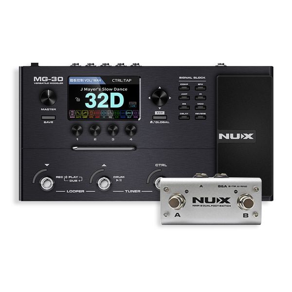 Nux mg30 digital electric guitar integrated effector bass drum recording machine loop sound card analog speaker free delivery