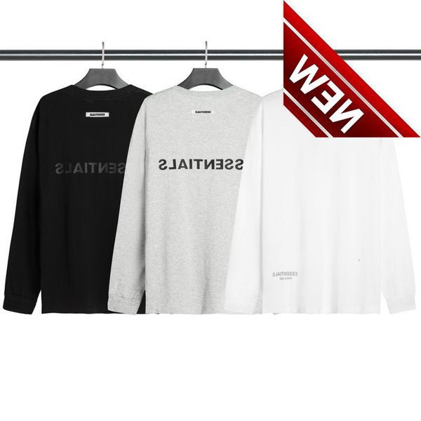 

feel of god essentials long sleeve boxy, White;black