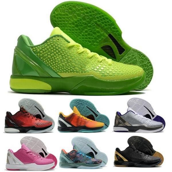 

protro mens basketball shoes kb 6 kb6 zk6 grinch think pink prelude mambacita sweet 16 bhm chaos playoff pop gold 2022 skateboard trainers s