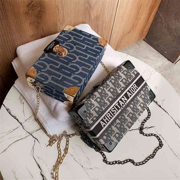 

factory super discount 70% off small trendy version versatile women's chain one shoulder small square bag mobile 9mww
