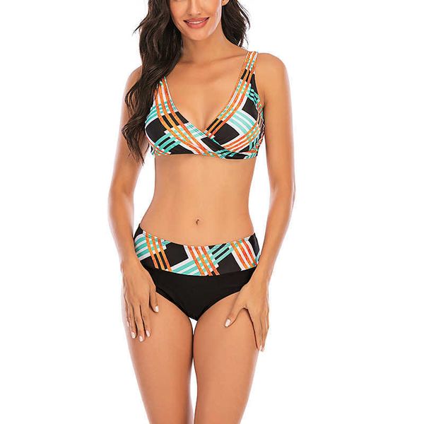 

new 2021 swimsuit checkered bikini women's swimsuit