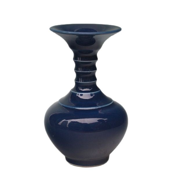 

ming jiajing mark blue glaze decoration art collection handicap bottle, Silver
