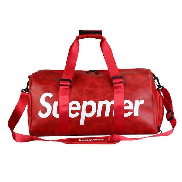 

dry wet separation swimgym bag swimming hand large capacity pu travel one shoulder 220709