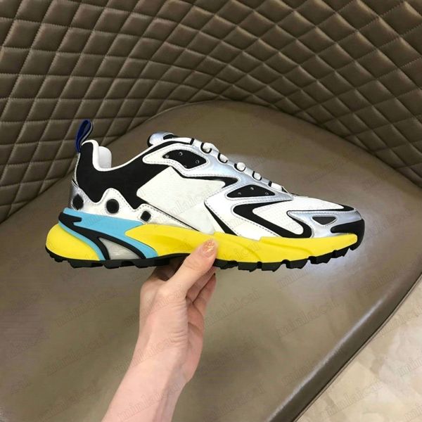 

shoes runner tatic sneakers italy designer mens flower casual monograms sneakers trainers rubber outsole mesh fabric mixed metallic cow