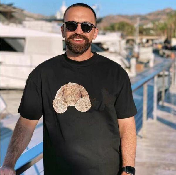 

2022 t shirt cotton short-sleeved fashion men and women short t-shirt couple models men's women's printed short, White;black