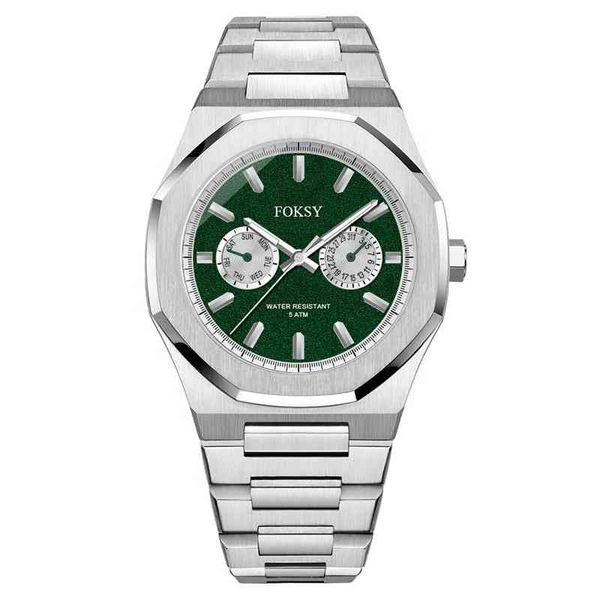 

fashion luxury stainls steel japan men's quartz analog wrist watch, Slivery;brown