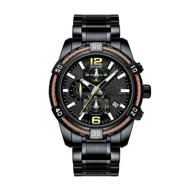 

huiya06 watches grade marine dial automatic mechanical galaxy sea wolf steel watch, Slivery;brown