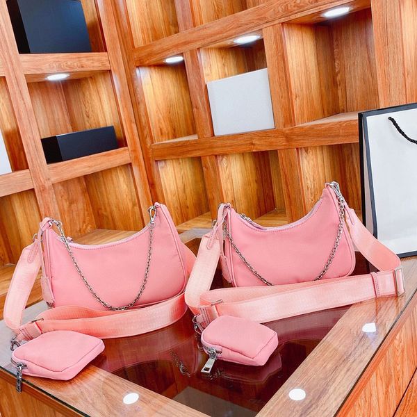 

wallet trio shoulder bags 2022 handbags party bag diamonds luxurys designers sequined designers nylon purses ctrossbody backpack patent leat