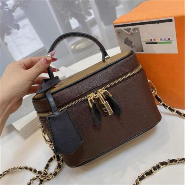 

designer makeup bag women old flower make up bag designers pouch fashion cosmetic bag handbag chain shoulder messenger bags243o2599