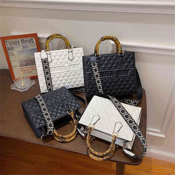 

55% off online clearance summer commuter large capacity tote lingge embroidery thread portable women's bag wide shoulder belt simple si
