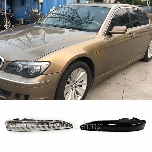 

2pcs for bmw 7 series e65 e66 e67 e68 2001-2008 led dynamic side marker turn signal light flowing sequential blinker arrow