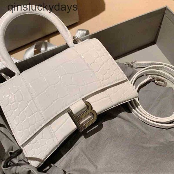 

women luxury blencaigas handbagsportable b family bag high version messenger leather crocodile women's summer niche mini b-button