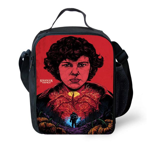 

designer bags pvc strange story bag for primary students cartoon outdoor polyester meal bag customizable graphic animation picnic handbag