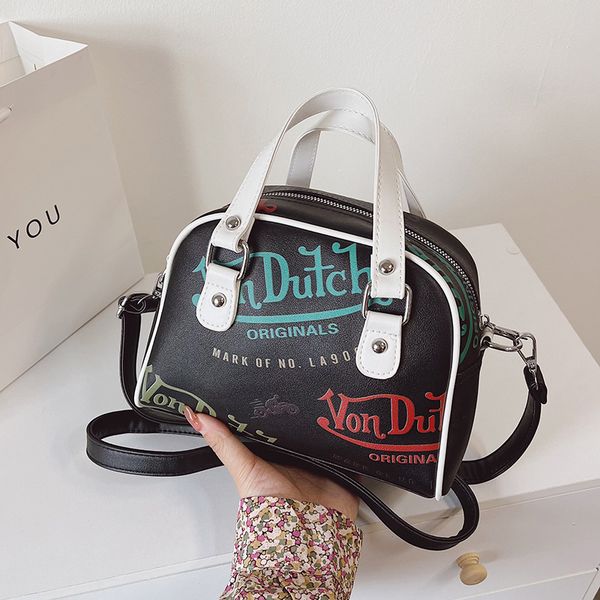 

women designer ladies shopping crossbody bags graffiti purses and 2022 luxury handbag pu leather seashells shoulder bag for women handbags
