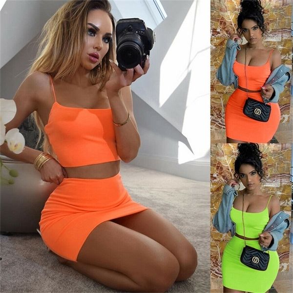 

womens suit summer two piece set skirt and cropped set sleeveless crop suit with skirt shorts streetwear outfit 220602, White