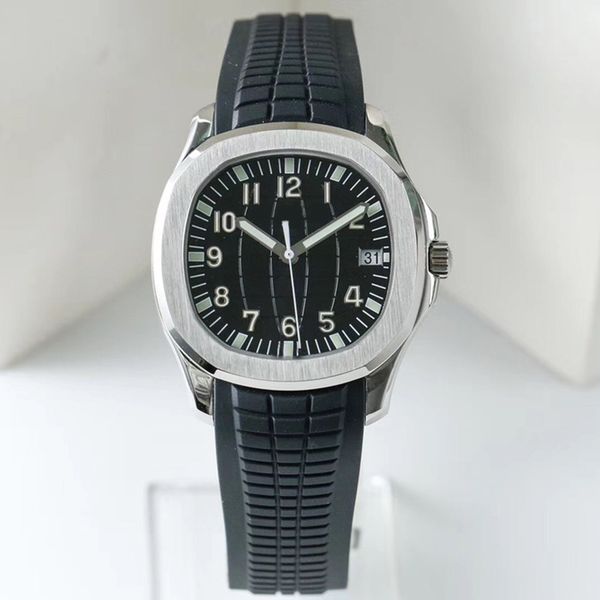 

wristwatch 5164 engraved double p cal.324 stamp fine steel automatic mechanical men's watch, Slivery;brown