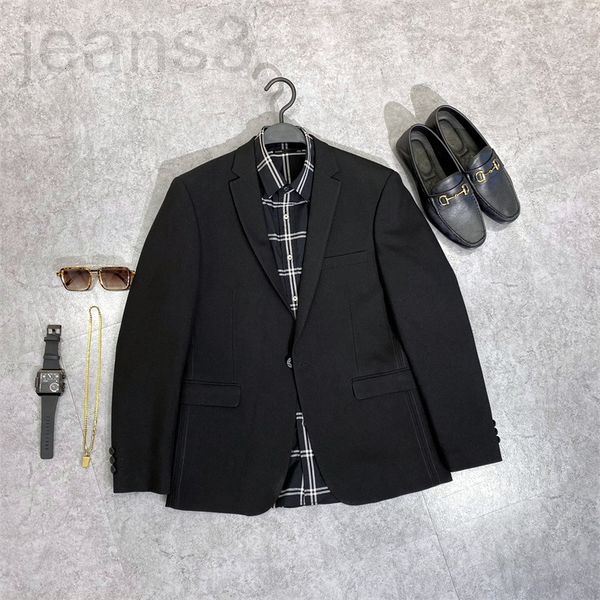 

men's suits & blazers designer 22 spring black single button business suit new korean slim fit anti wrinkle men's b1bab1x07 8tox, White;black