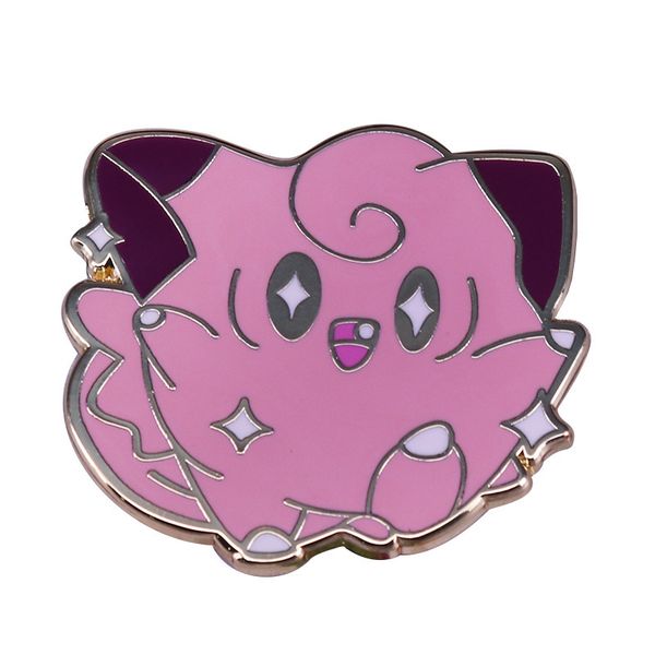 

enamel pin / brooch cute pink, Blue