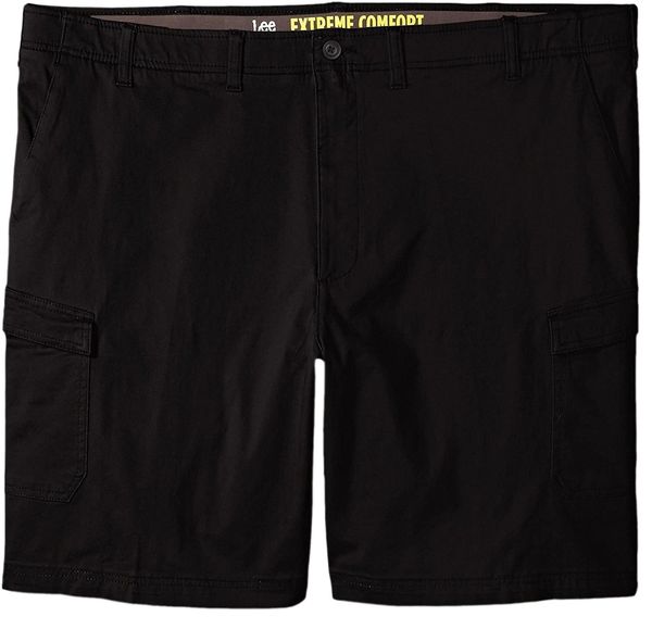 

men's big & tall performance series extreme comfort cargo short e7nq#, White;black