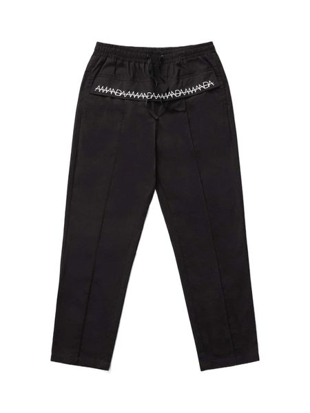 

x love worthy men letter graphic drawstring waist pants x41p#, Black