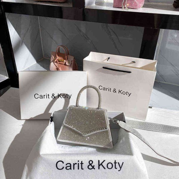 

women's luxury imitation diamond handbag crystal banquet bracelet 220516