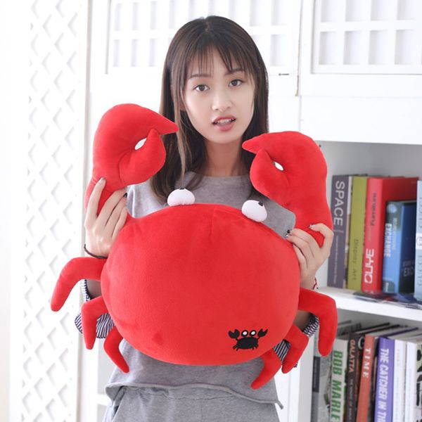 Kawaii Crab Lifelike Tierplüschspielzeug für Baby Weichgefüllte Reallife Hummerspielzeug Schöne Kinderspielzeug Jungen Mädchen Geburtstag Geschenk