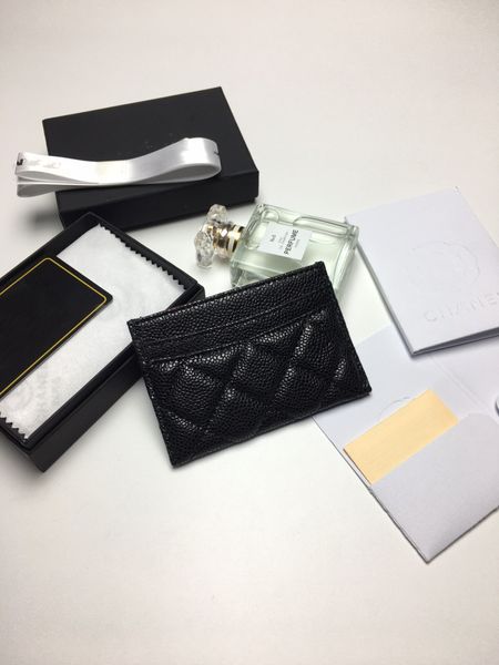 

designer card holder men womens cards holders black lambskin mini wallets coin purse pocket interior slot pockets genuine leather 309f, Brown;gray