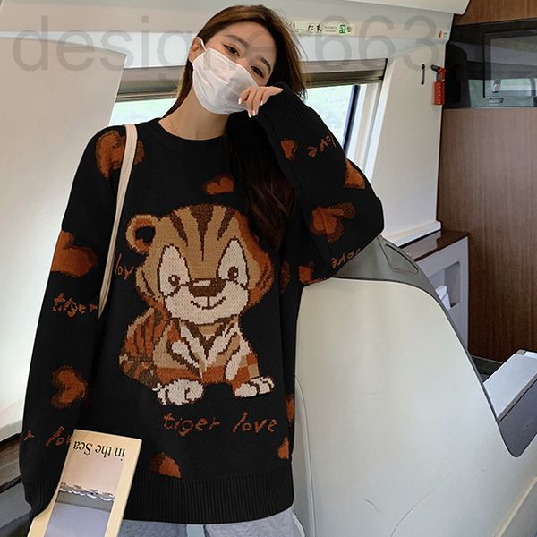 

women's knits & tees designer soft waxy sweater fried street large slightly fat and thin bottomed cartoon aging t-shirt ubaj, White