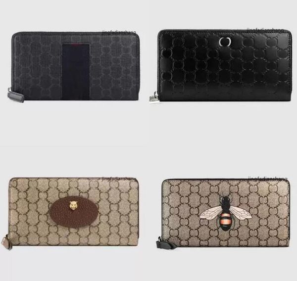 

mens iconic fashion long wallet coin purse card case holder brown waterproof canvas 451277, Red;black