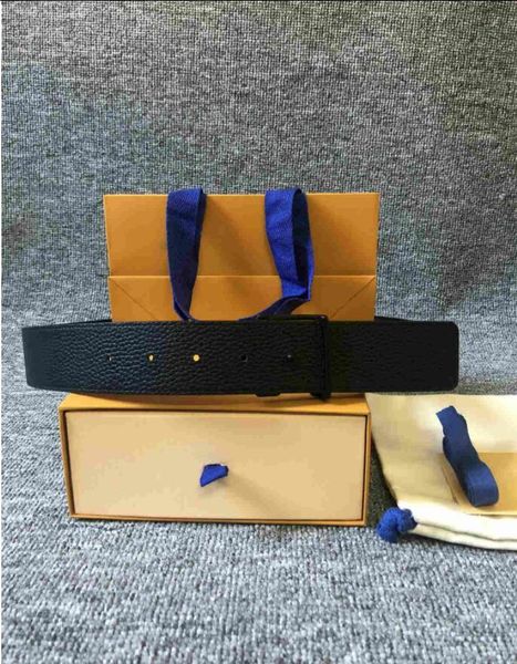 

2022 fashion big buckle genuine leather belt no box designer belts men women new mens belts aa6868 bb 985232o, Black;brown