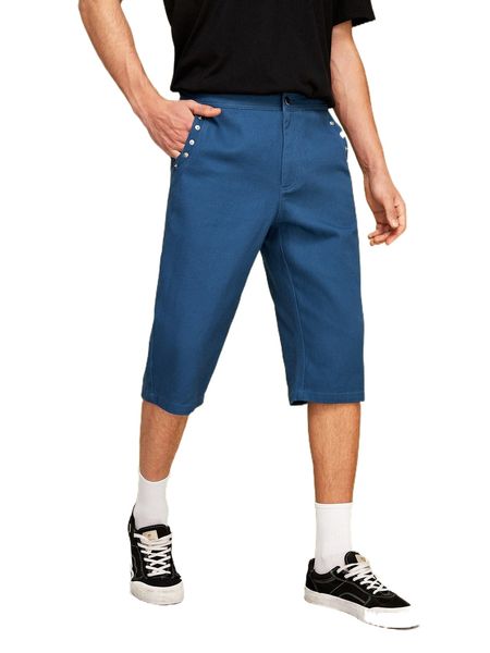 

x rare casualty men slant pocket straight leg pants 68tc#, Black