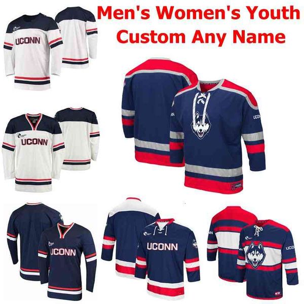 

uconn huskies jerseys men's karl el-mir jersey wyatt newpower marc gatcomb brian rigali turnbull college ice hockey jerseys custom stit, Black